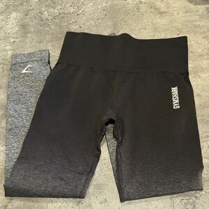 Gymshark Kids Charcoal and Black Leggings